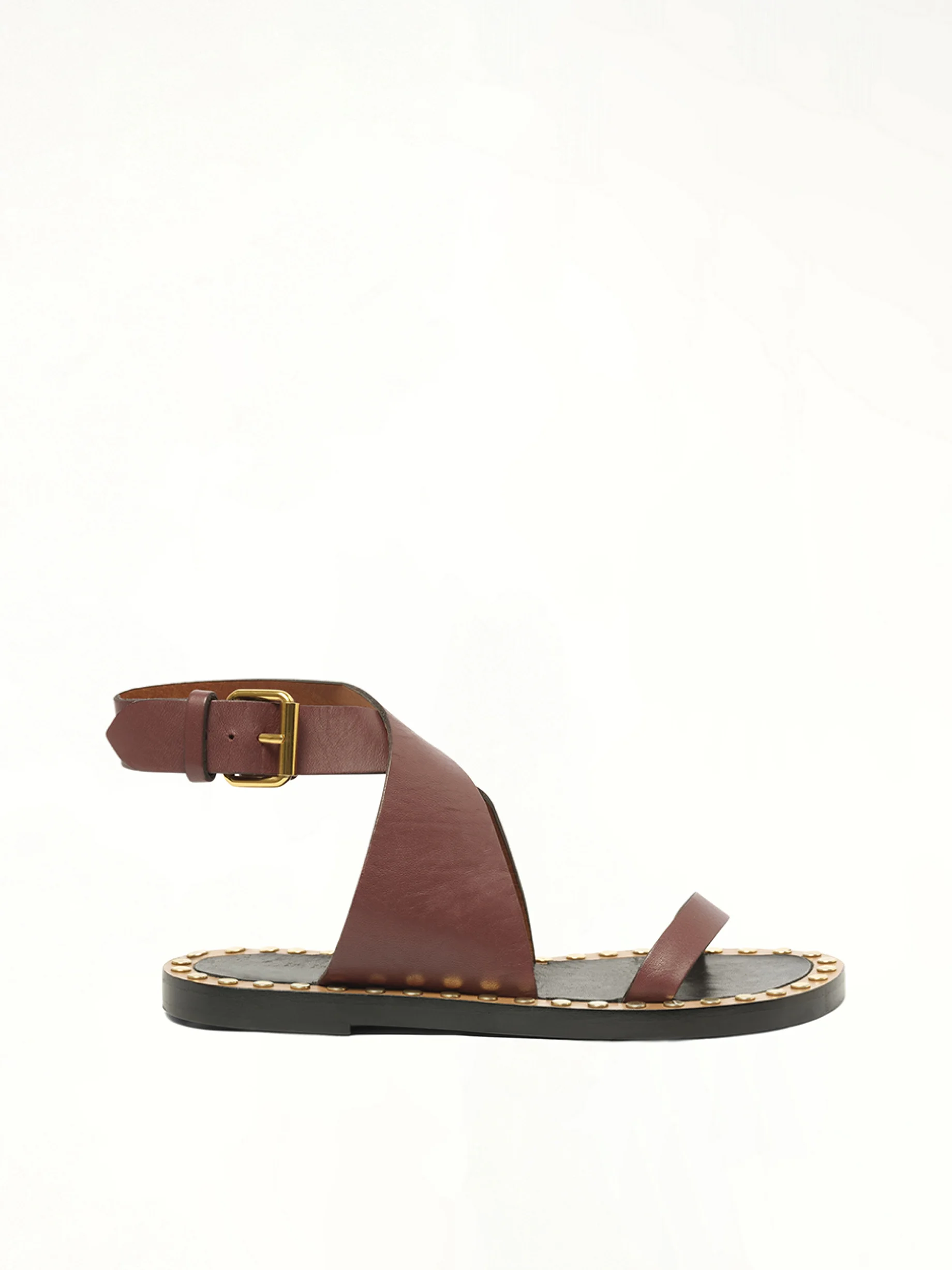 Janis Sandals in Burgundy - 1