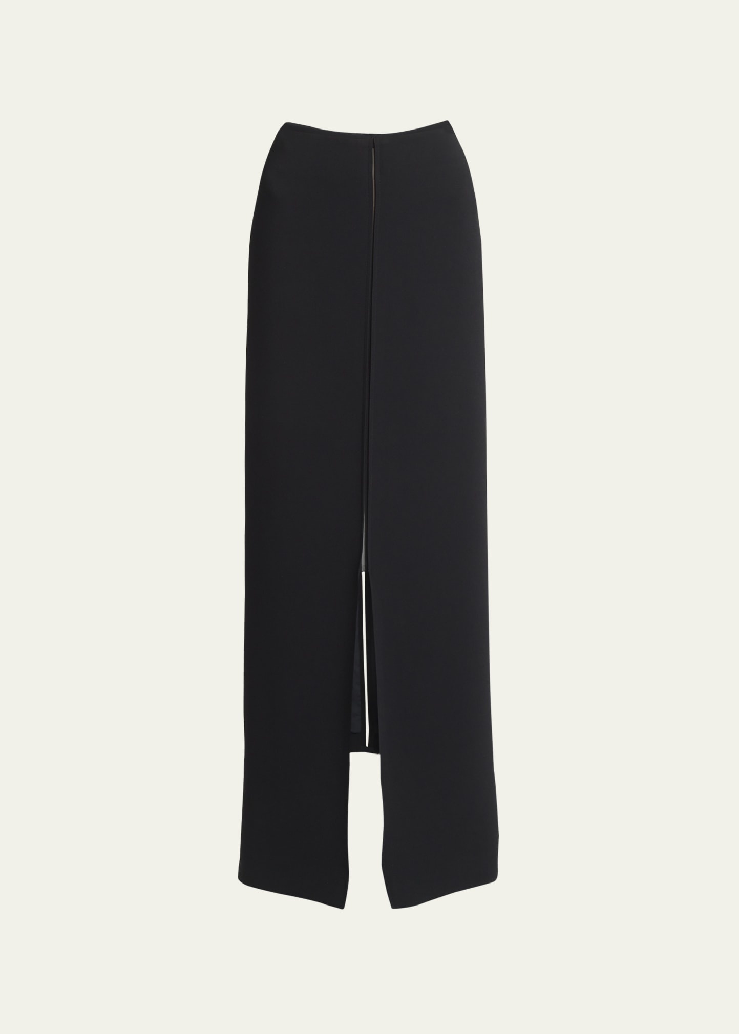 Formal Asymmetric Wool Skirt - 1