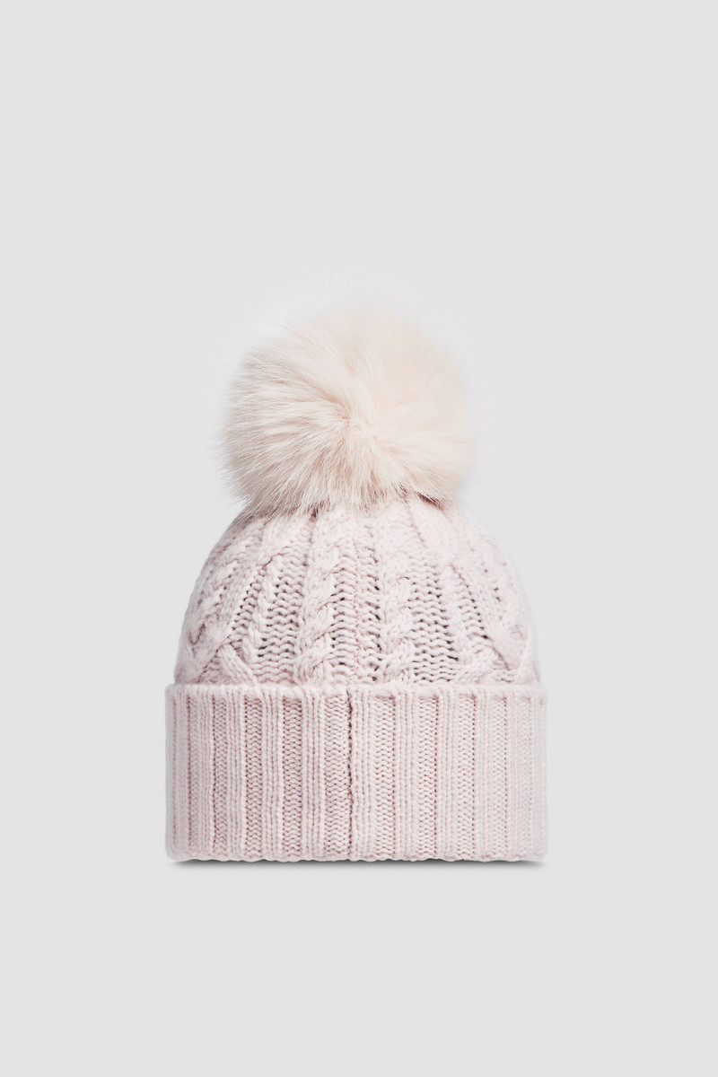 Wool & Cashmere Beanie with Pom Pom 4