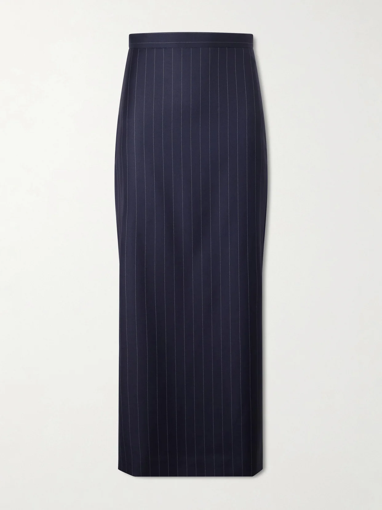 Striped Wool Midi Skirt - 1