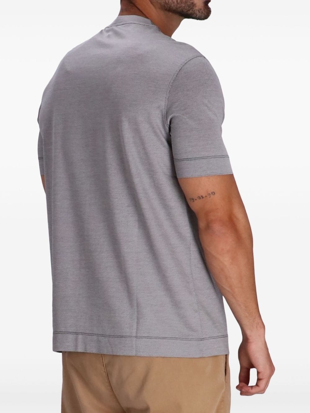 plain cotton t-shirt - 4