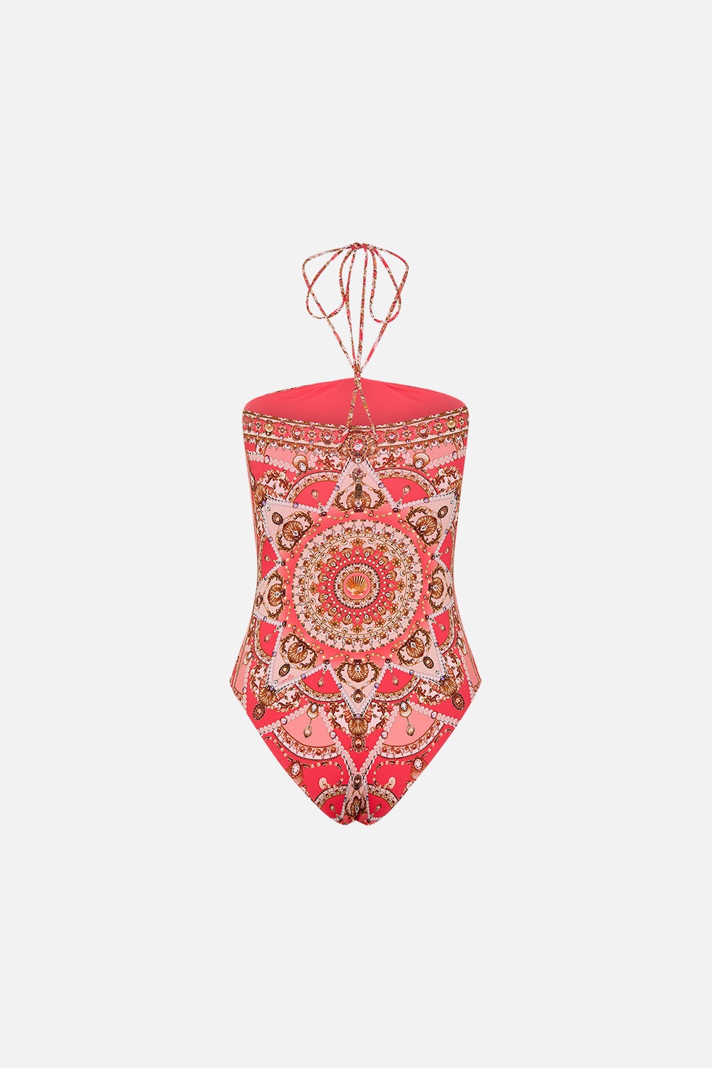 BANDEAU ONE PIECE WITH HALTER TIE - 6