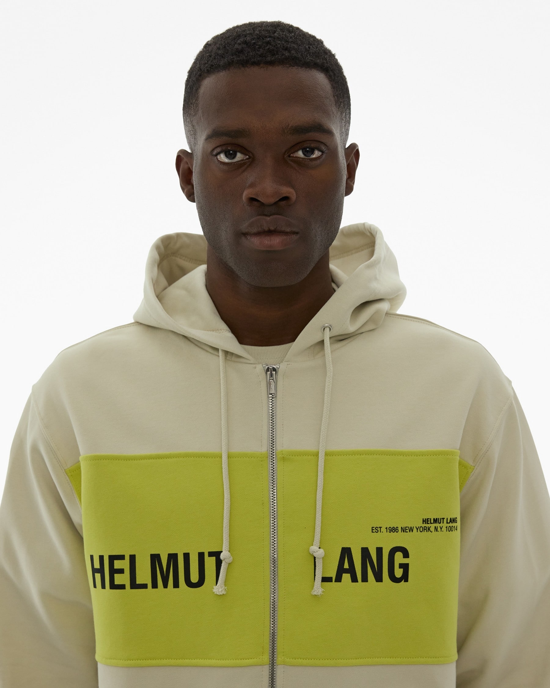 BLOCKED LOGO FULL-ZIP HOODIE - 7