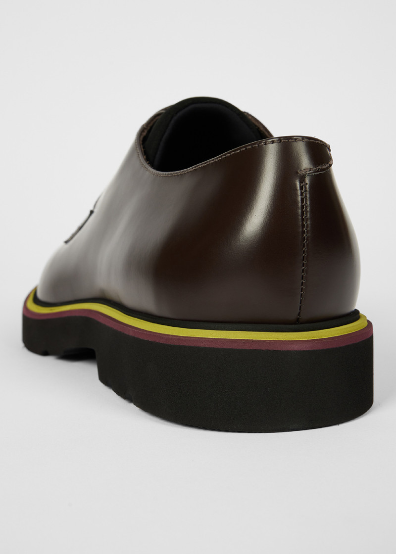 Paul Smith Dark Brown Leather 'Ras' Shoes outlook