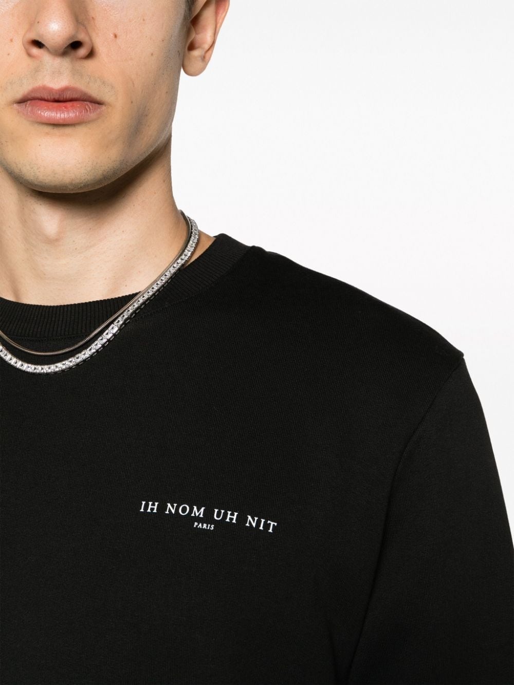logo-print cotton sweatshirt - 6
