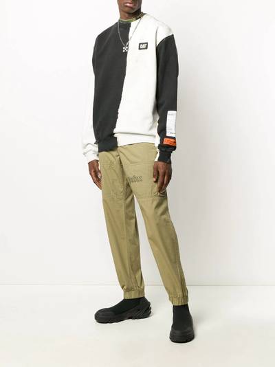 Heron Preston long sleeve two-tone sweater outlook