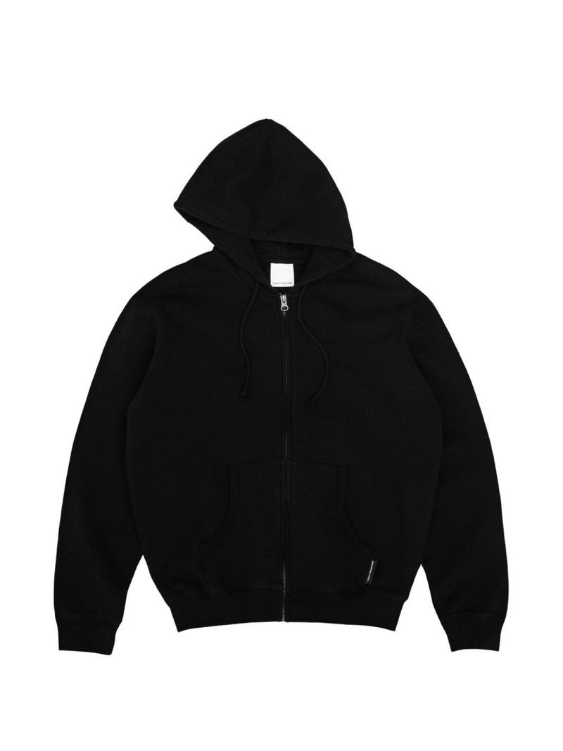 logo-patch zip-up hoodie 1