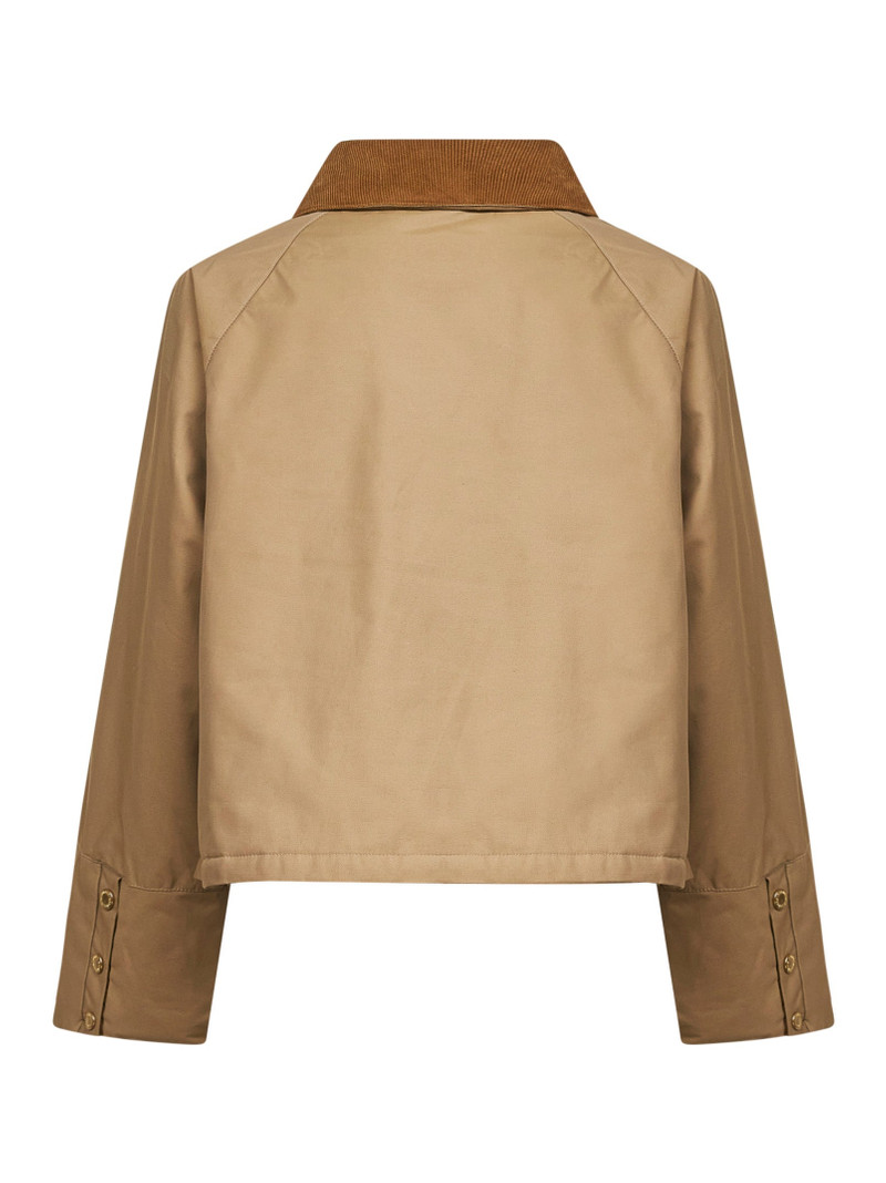 Barbour Brown Phoebe waxed jacket outlook