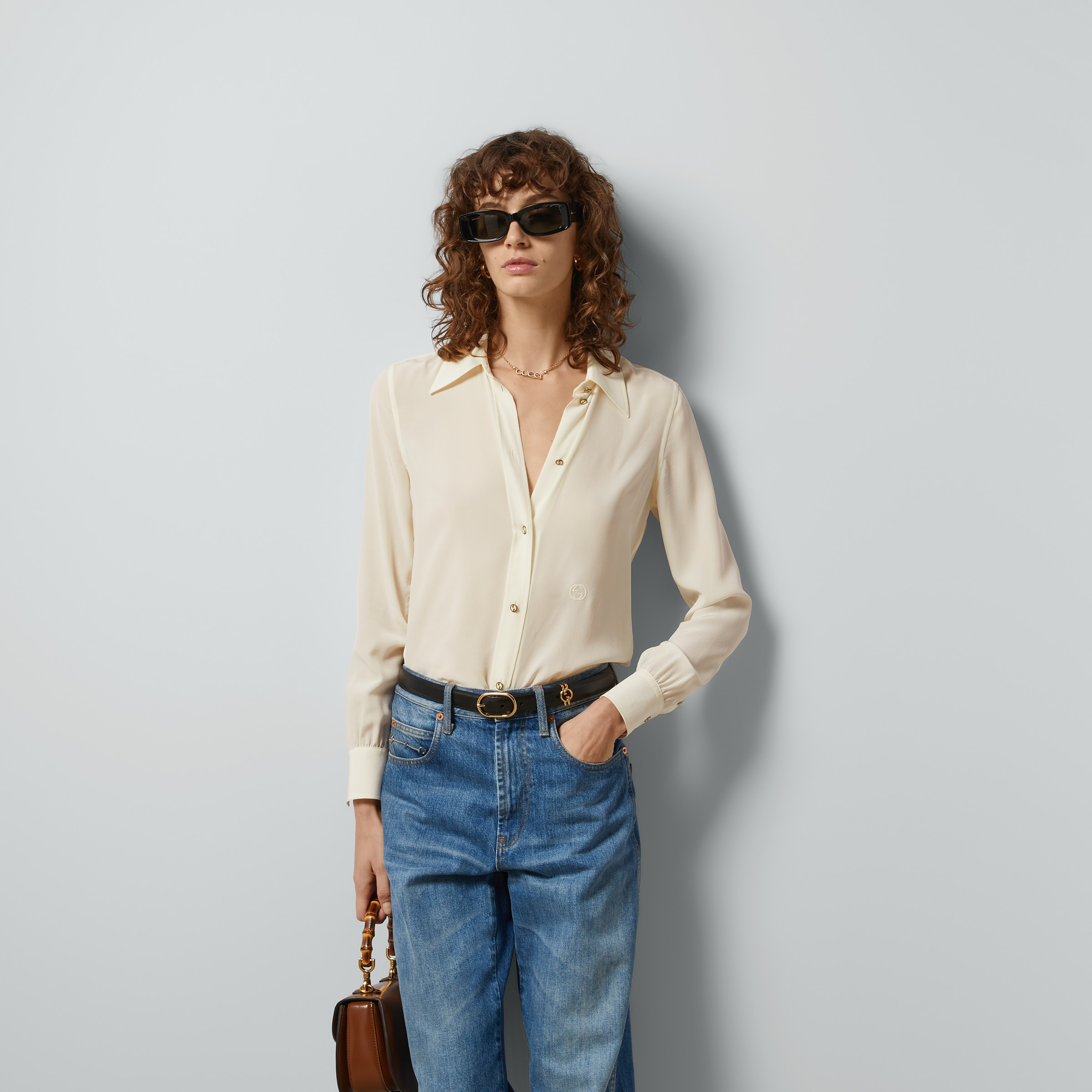 Silk crêpe de chine shirt - 5