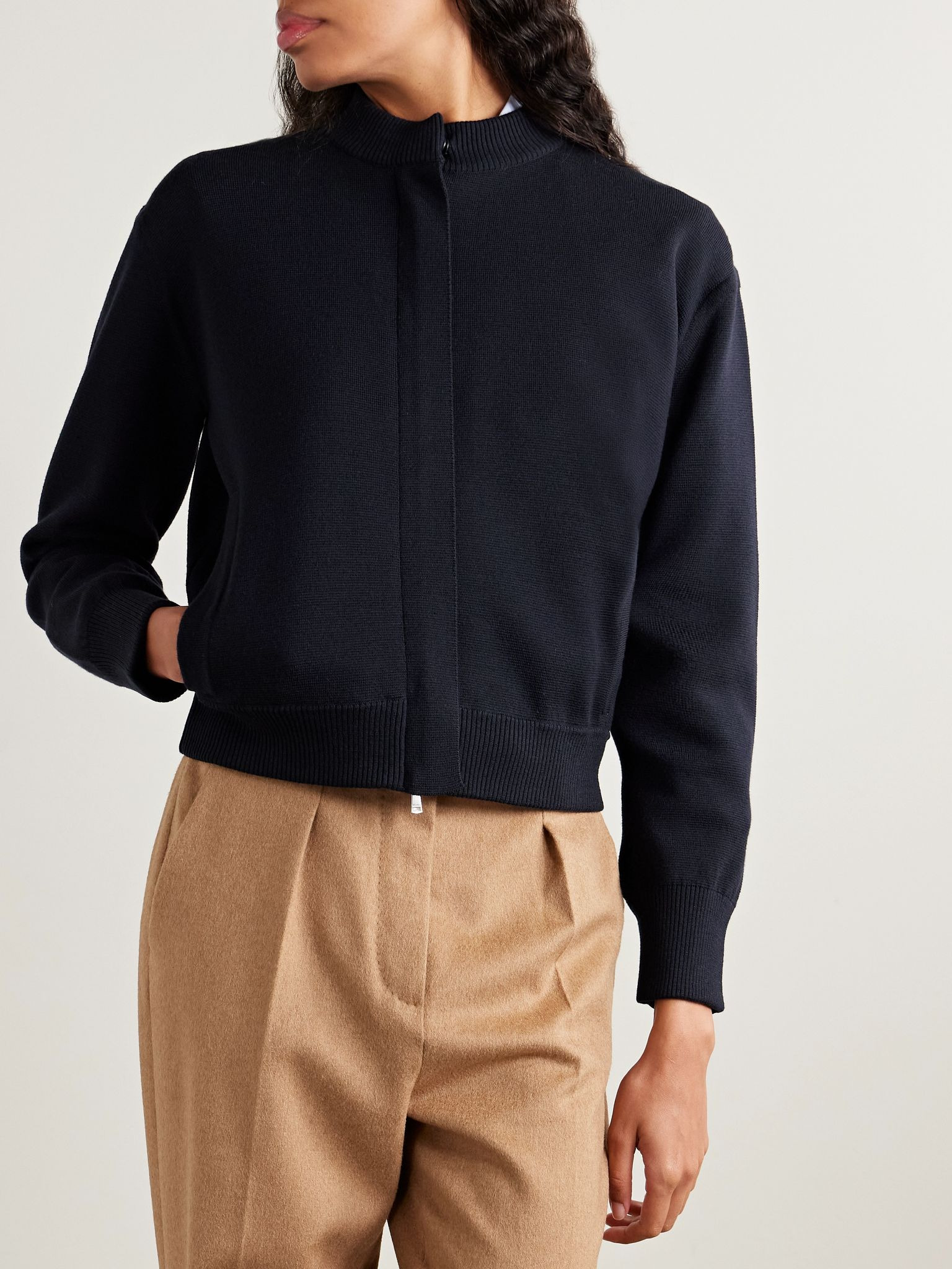Pelago wool cardigan Navy - 3