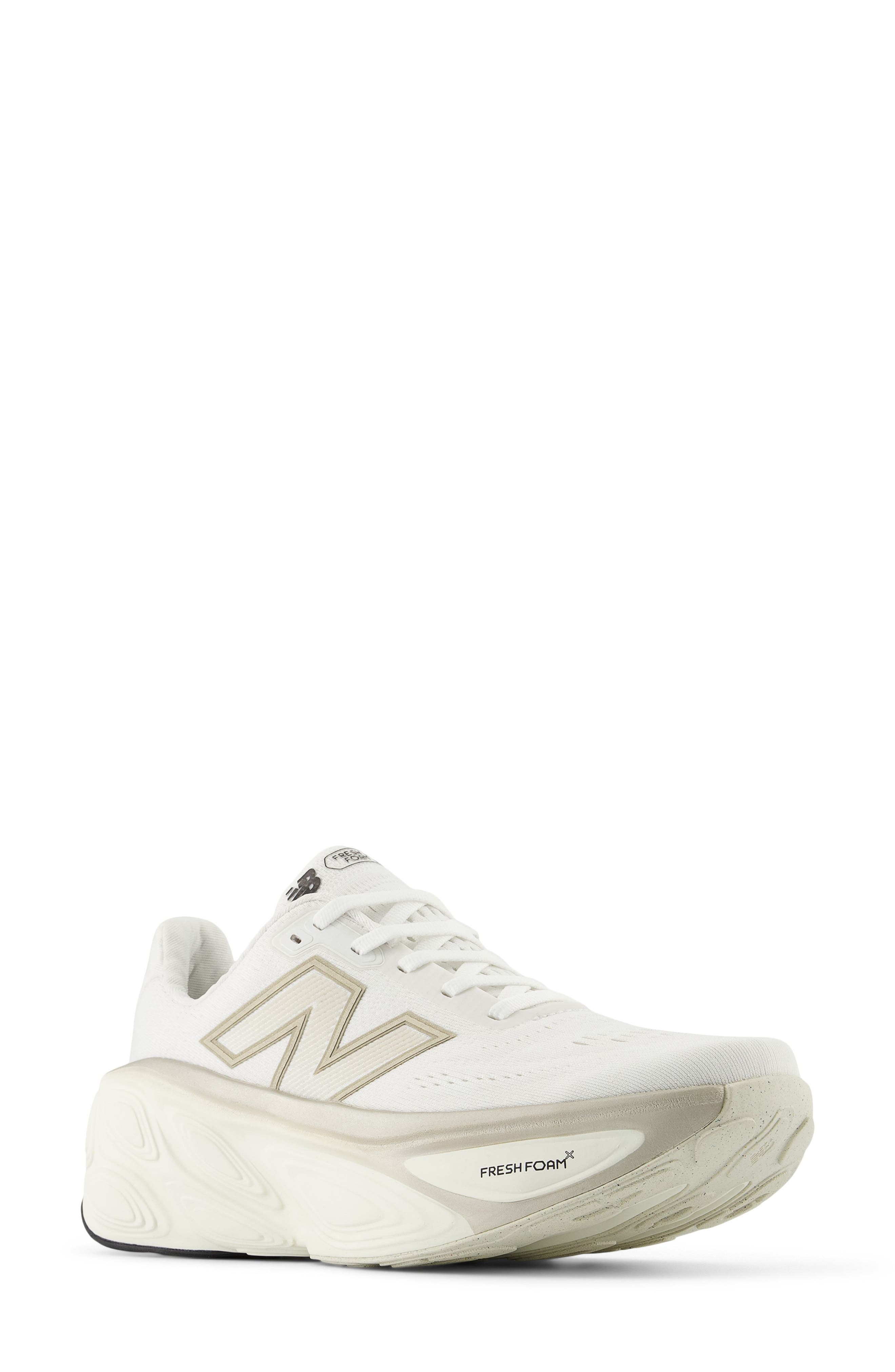 New Balance Fresh Foam X More v5 Running Shoe in White/Sea Salt at Nordstrom - 1