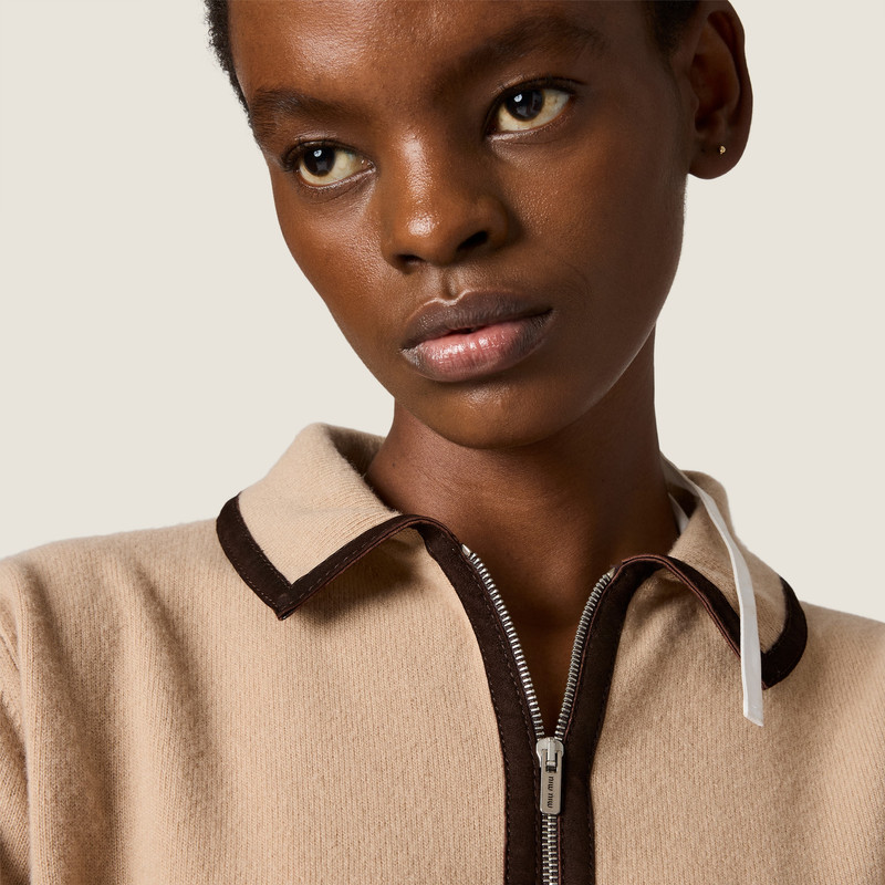 Wool and cashmere polo sweater 5