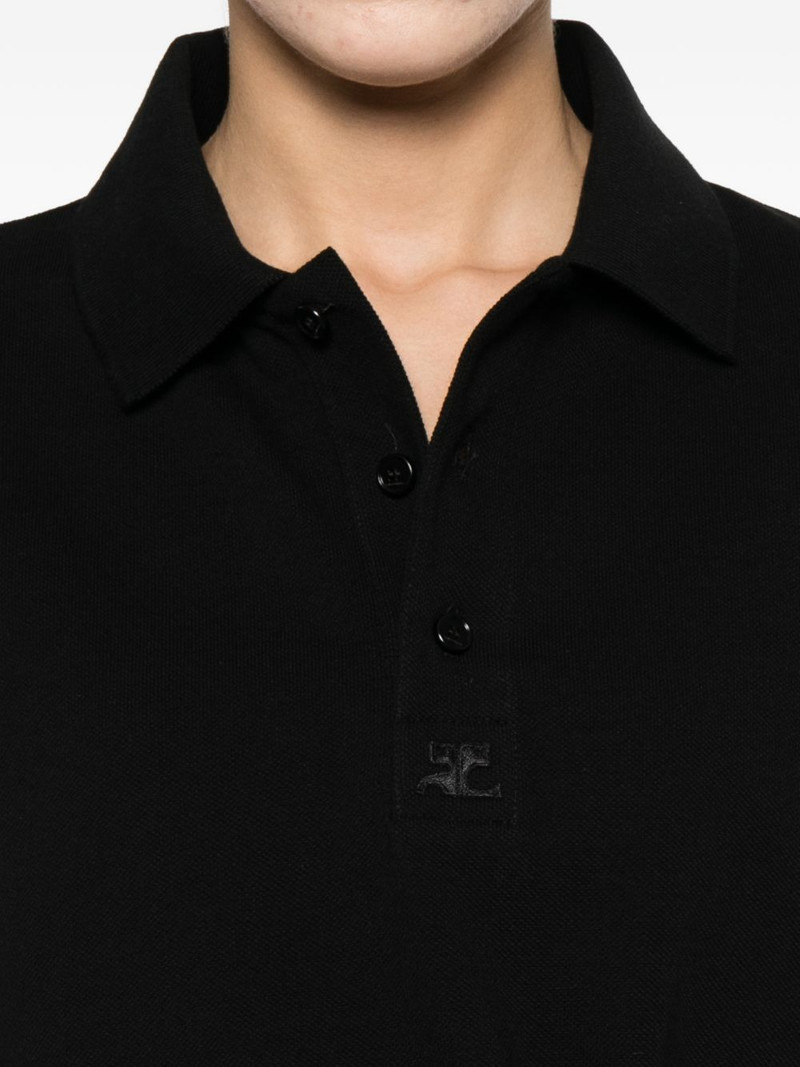 logo-patch polo T-shirt 5