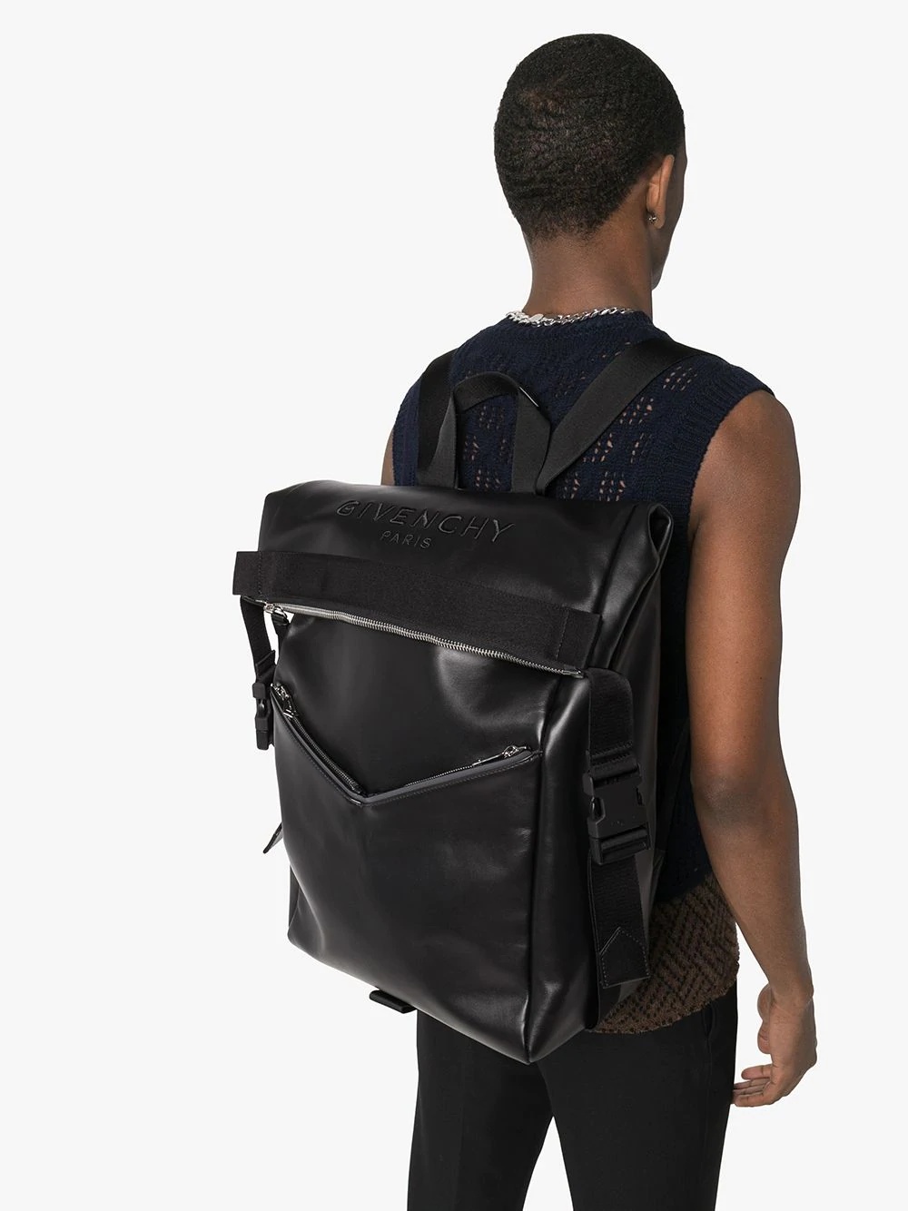 Downtown logo-embroidered backpack - 2