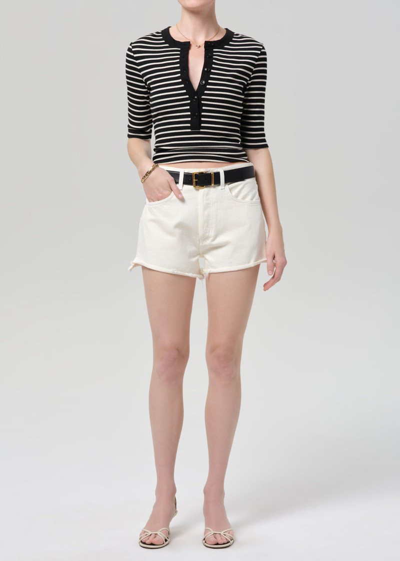 Marlow Vintage Short In Plaster - 1