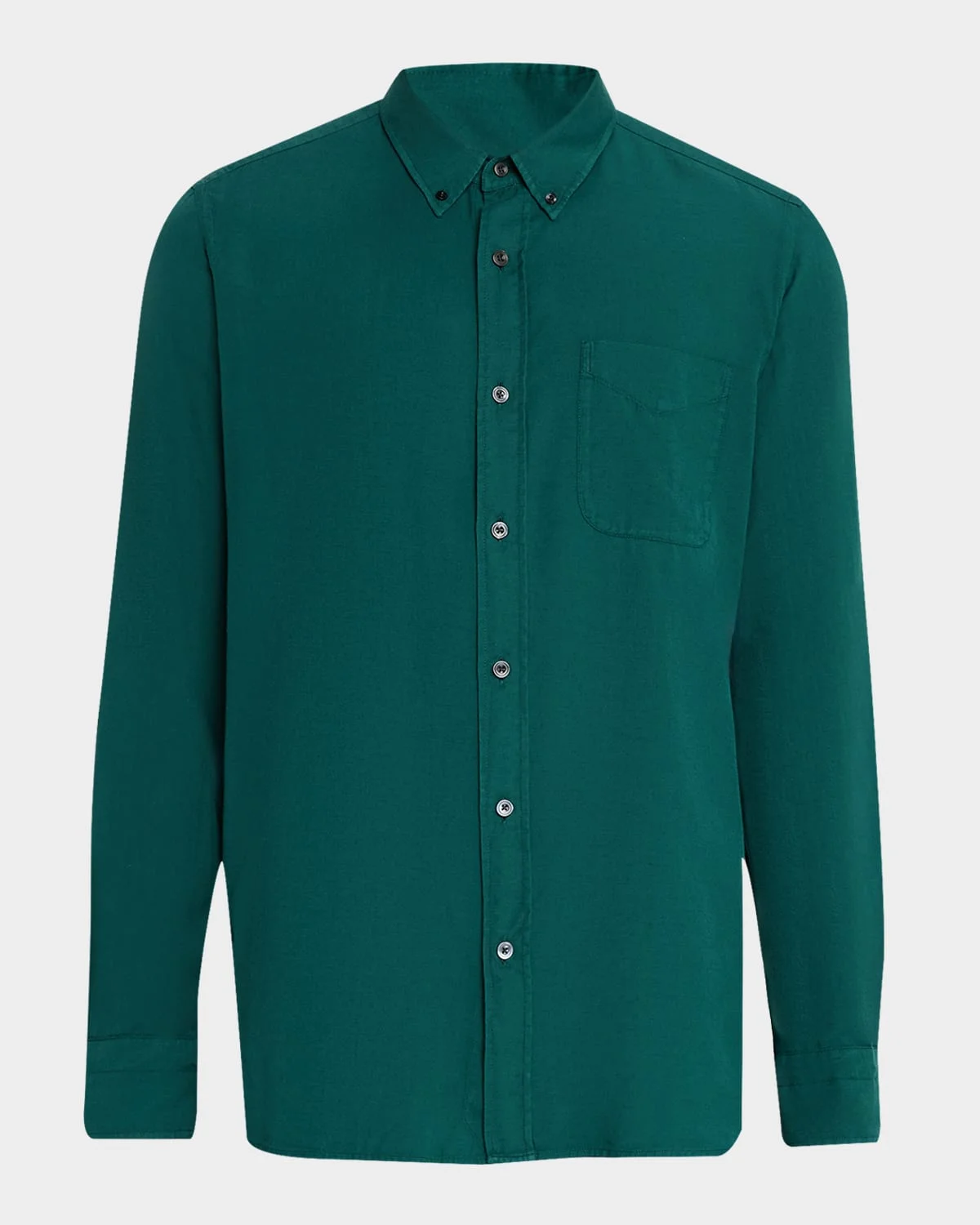 Men's Cotton and Cashmere Pocket Sport Shirt - 1