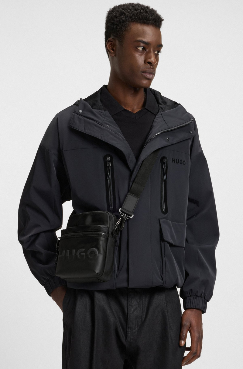 HUGO TWILL REPORTER BAG WITH SPLIT LOGO outlook