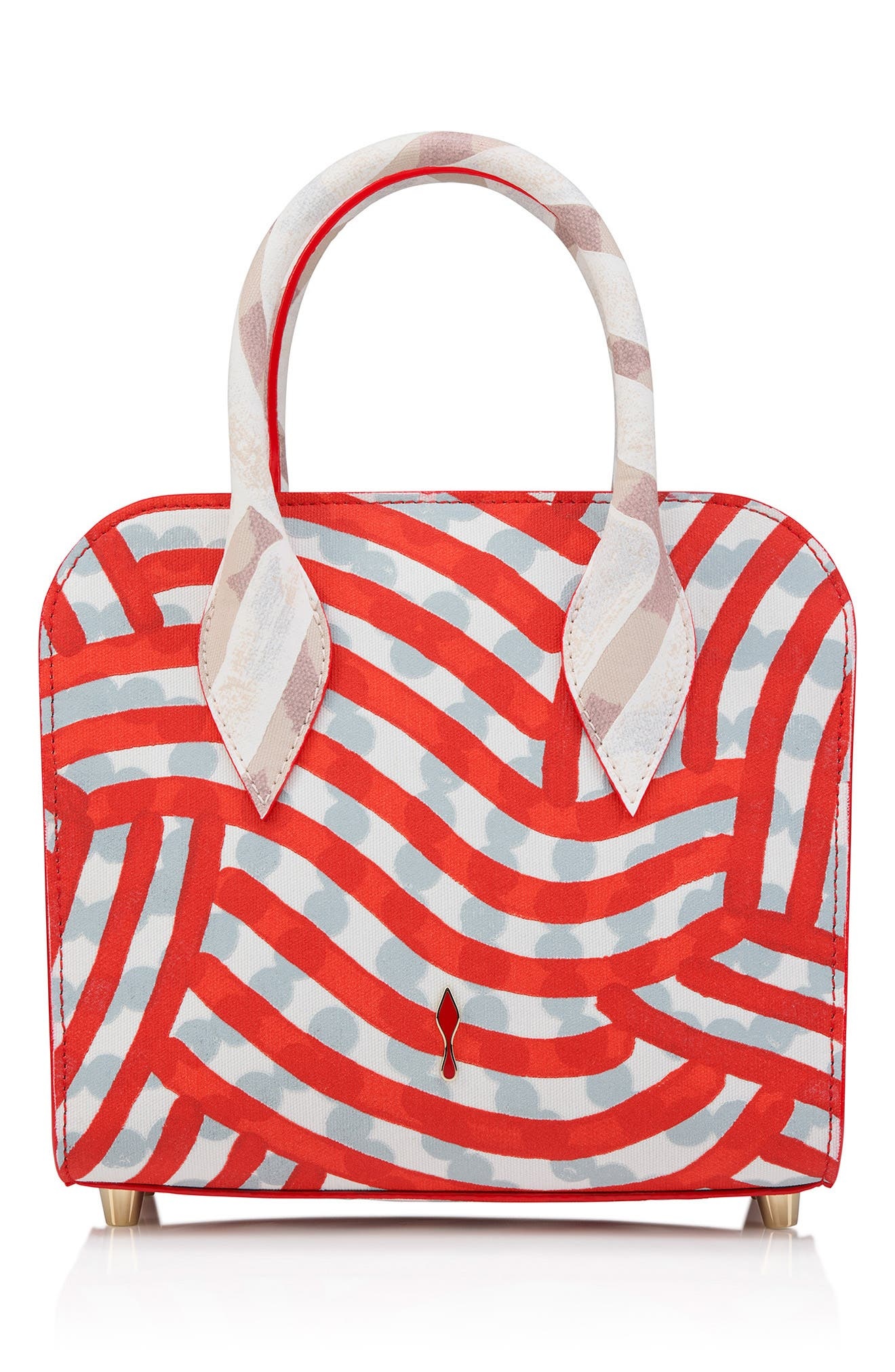 Christian Louboutin Mini Eloise Gaagal Spikes Top Handle Bag in Multi Leche at Nordstrom - 3
