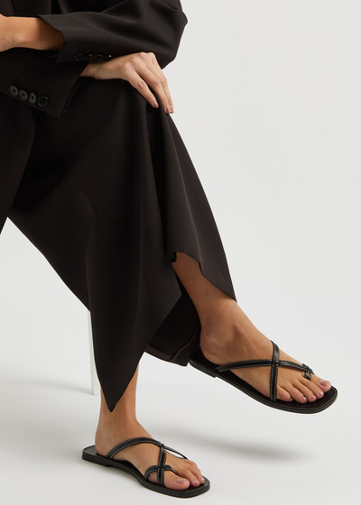 The Row Link leather sandals outlook