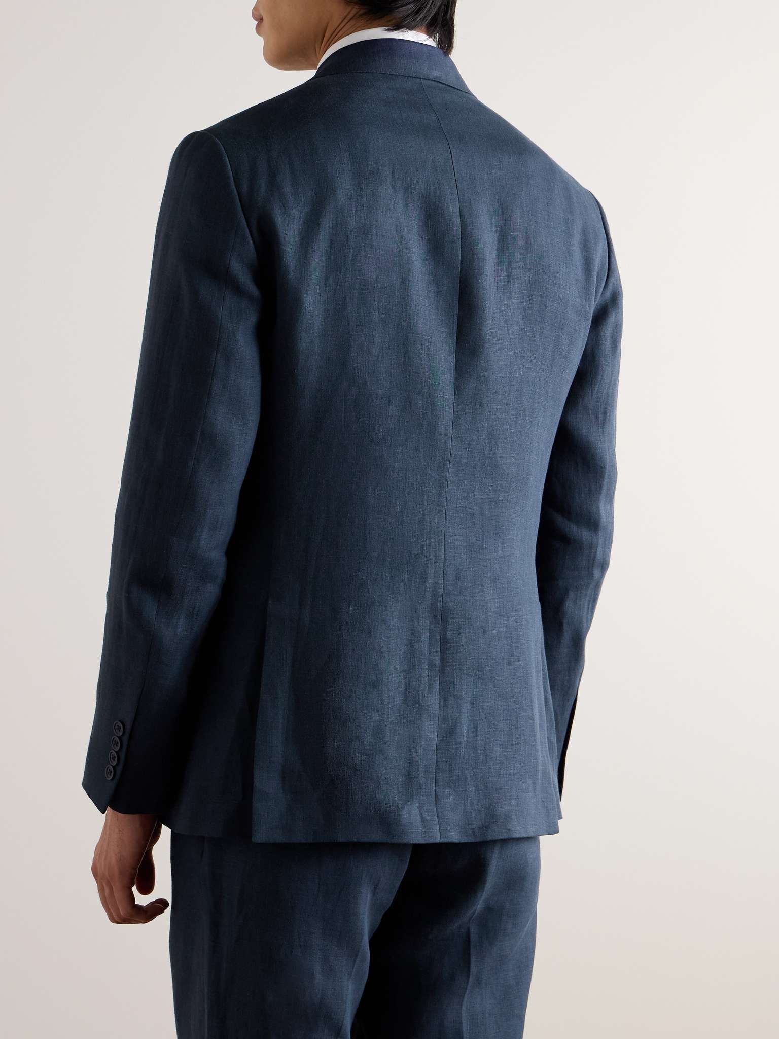 Kent Slim-Fit Double-Breasted Linen Suit Jacket - 4