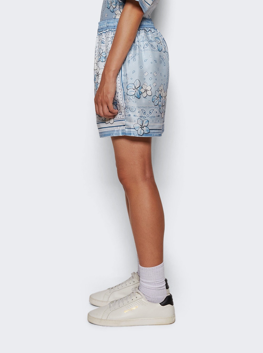 Bandana Floral Shorts Cerulean - 4