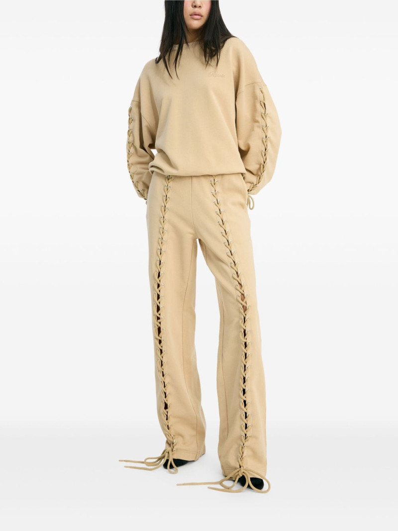 lace-up track pants 5