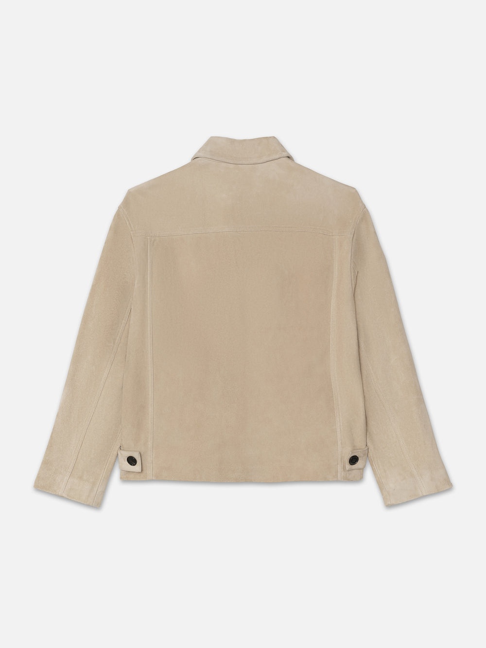 Clean Suede Jacket in Smoke Beige - 3