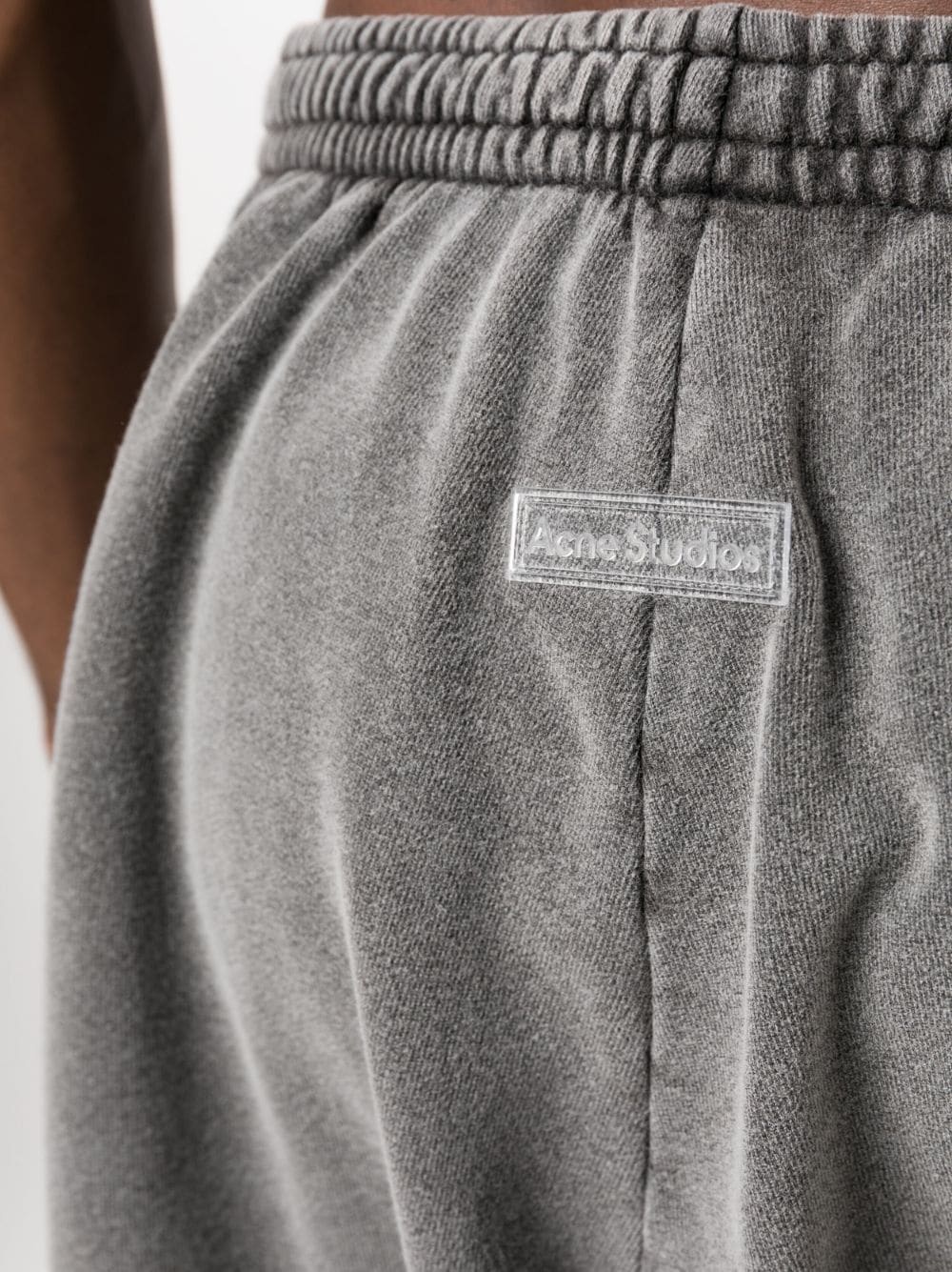 washed cotton track pants - 6