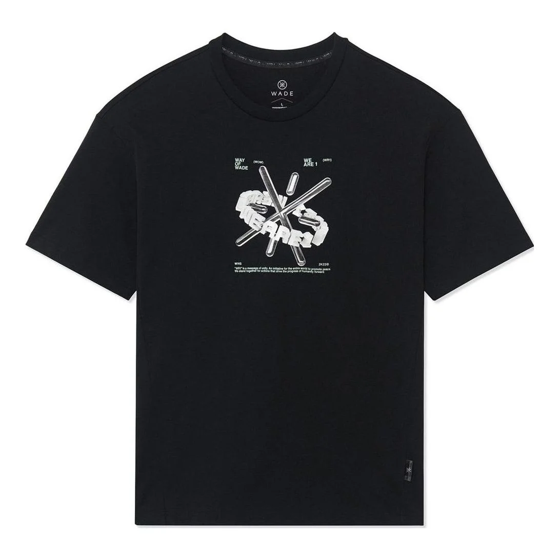 Li-Ning x Glare Way Of Wade Graphic T-shirt 'Black' AHSS645-1 - 1