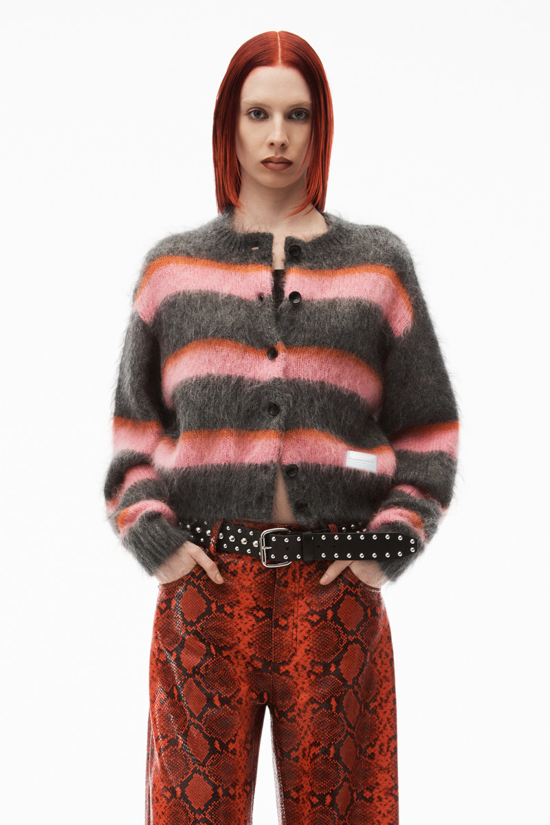 oversized cardigan in brushed mohair 2