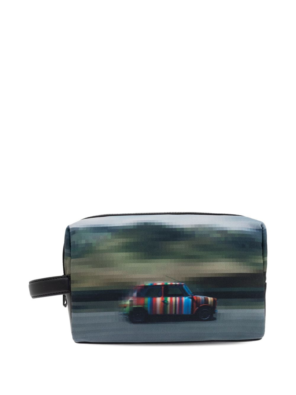 Printed Leather Wash Bag - 3