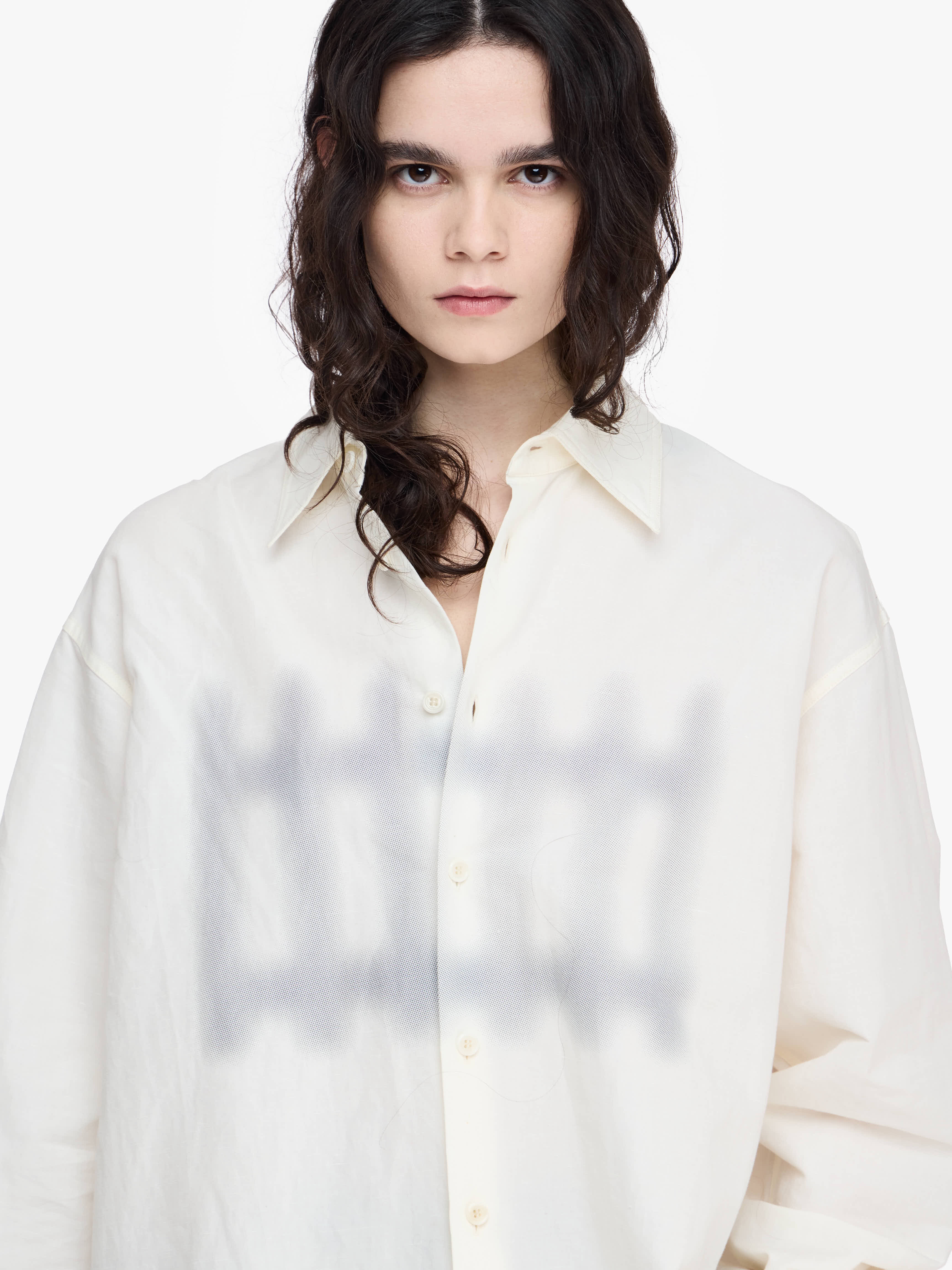 FENCE PRINTED BOXY SHIRT - 4