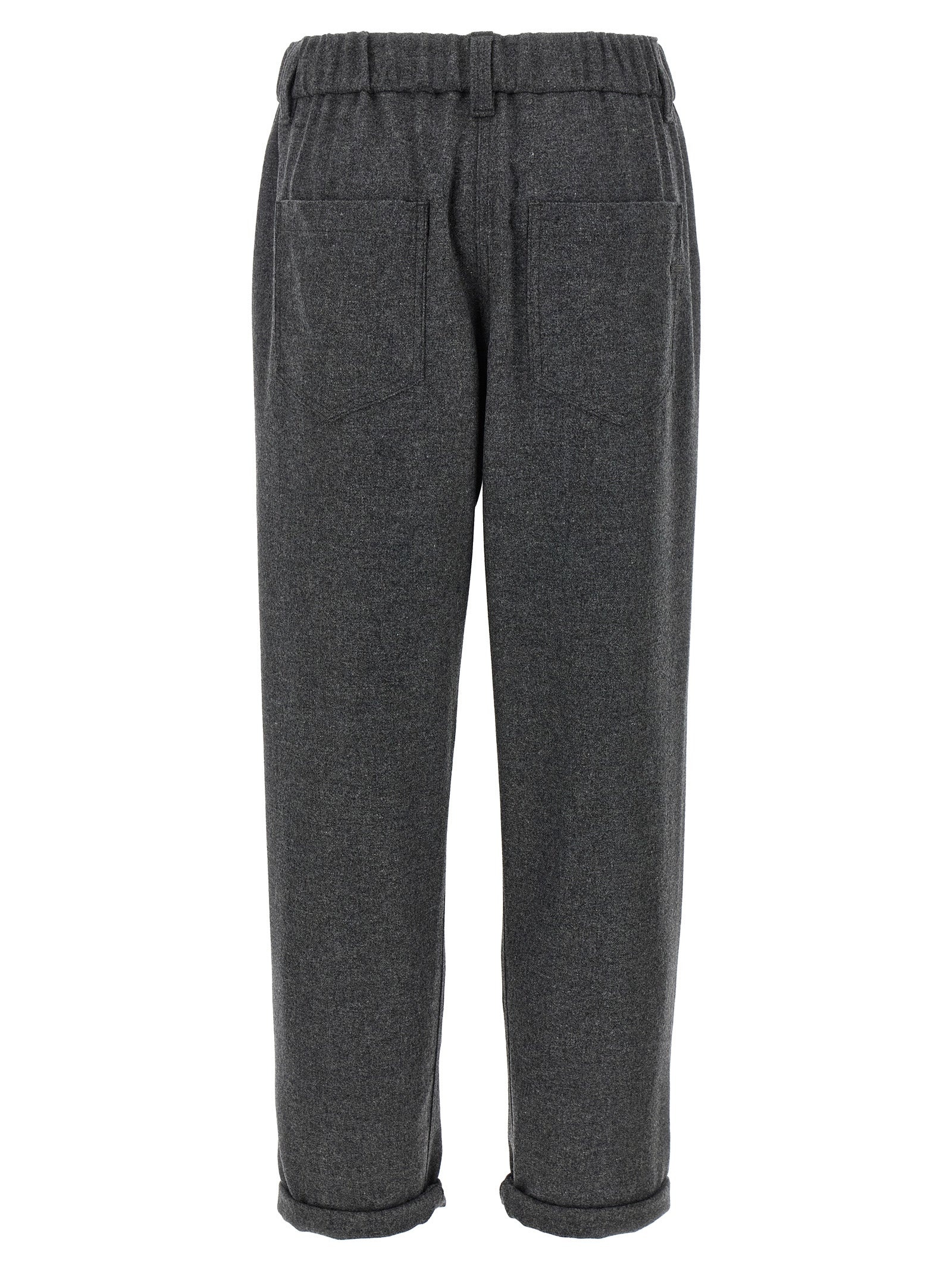 Wool And Cashmere Pants Gray - 2