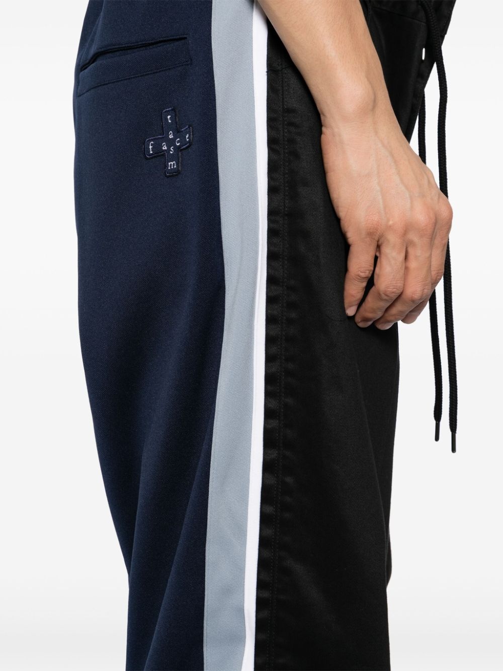 contrasting-panel track pants - 5
