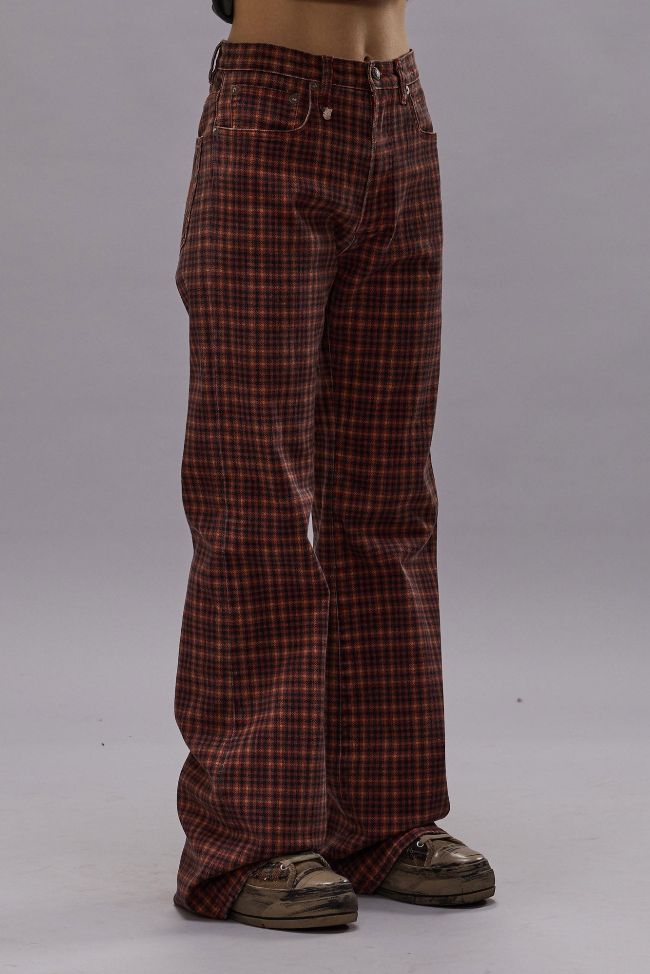 JANE JEAN - PRINTED AUBURN PLAID - R13 - 5