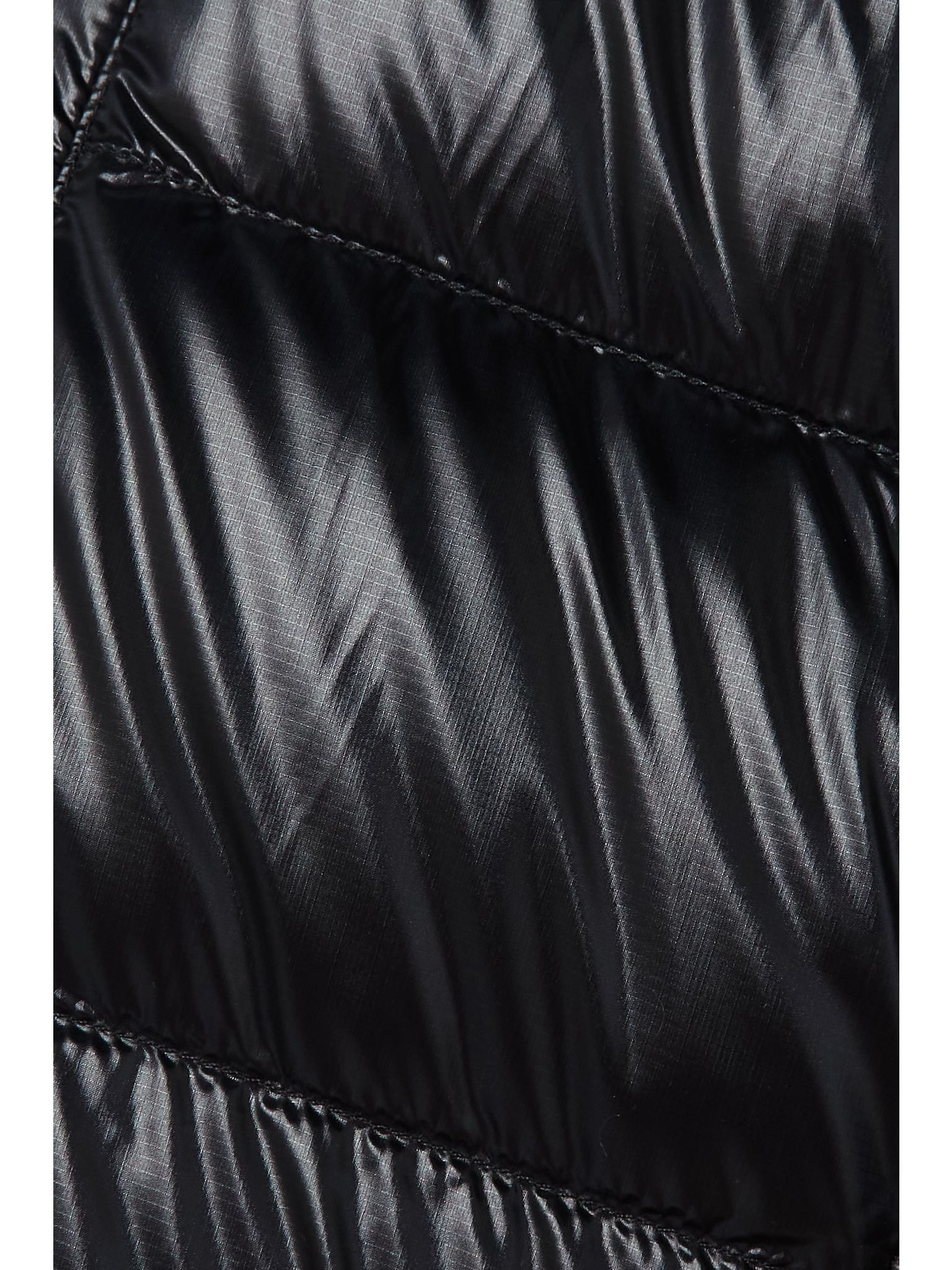 Cypress quilted recycled ripstop down vest Black - 5