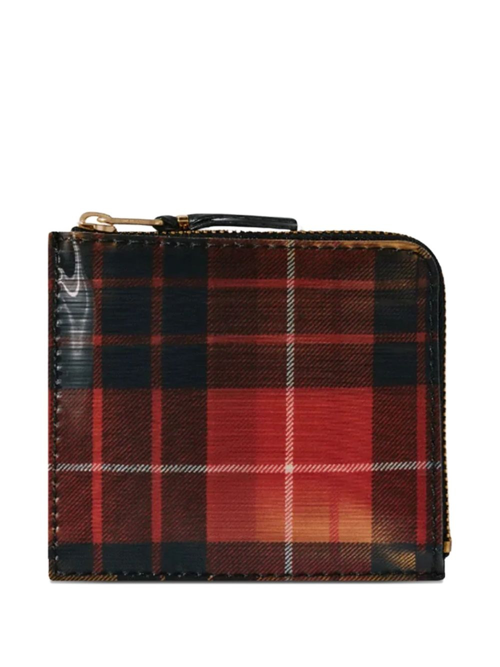 plaid-pattern wallet - 2