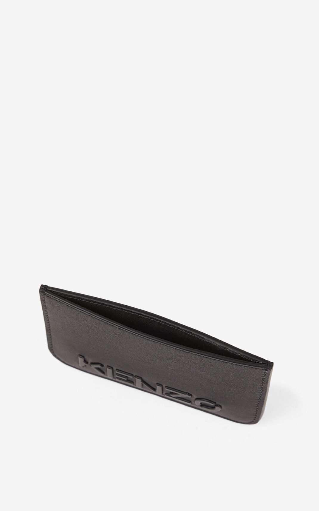 KENZO Logo leather card holder - 3