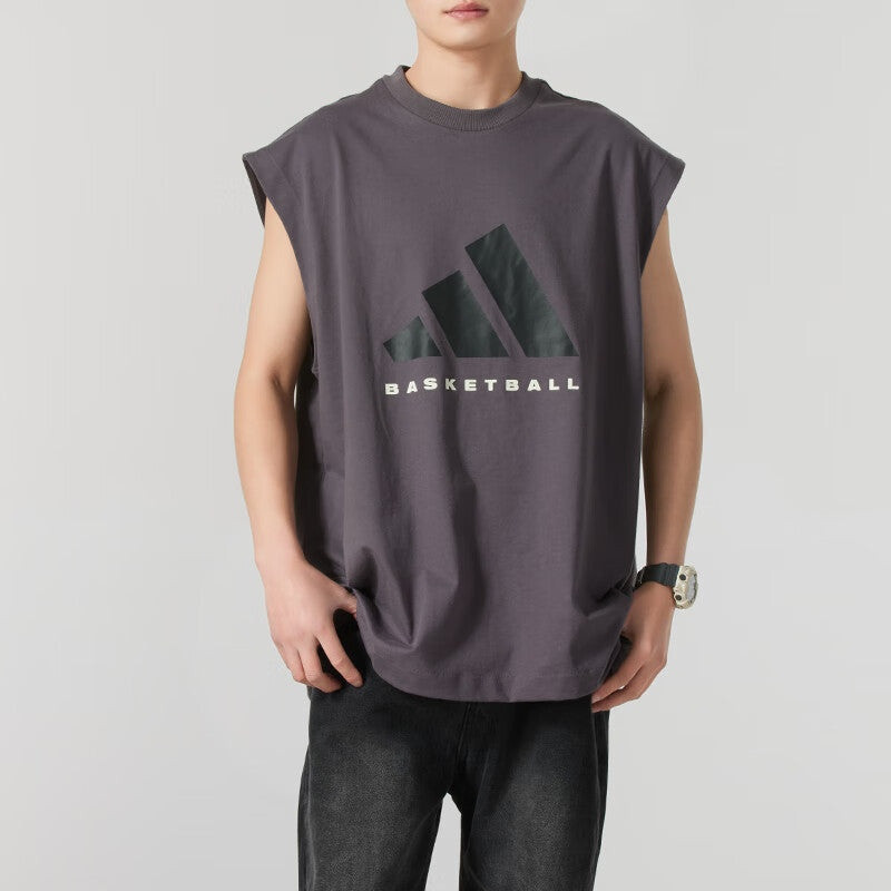 adidas adidas Basketball Vest 'Dark Grey' JC7836 outlook