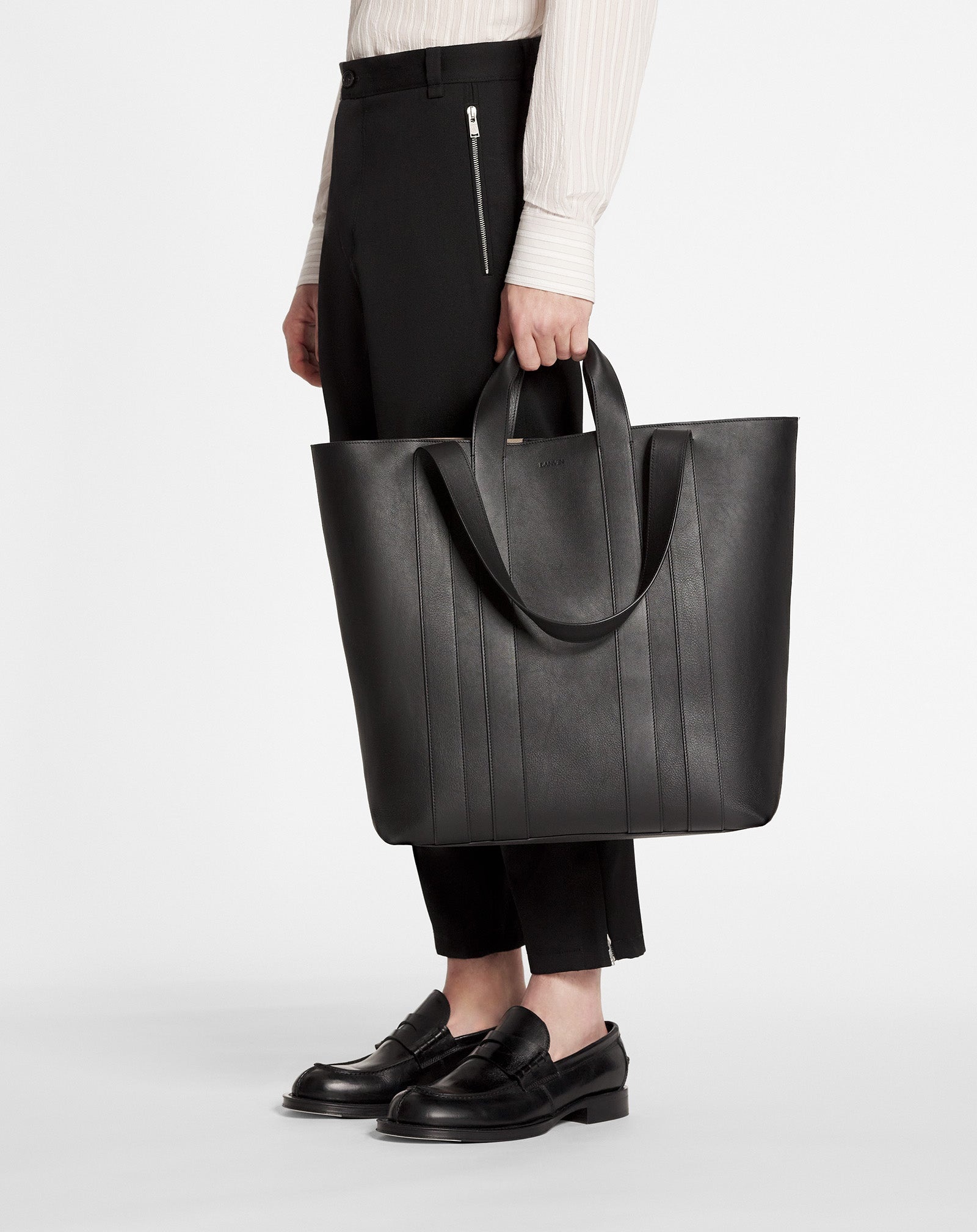 BALLADE NORTH SOUTH LEATHER TOTE - 2