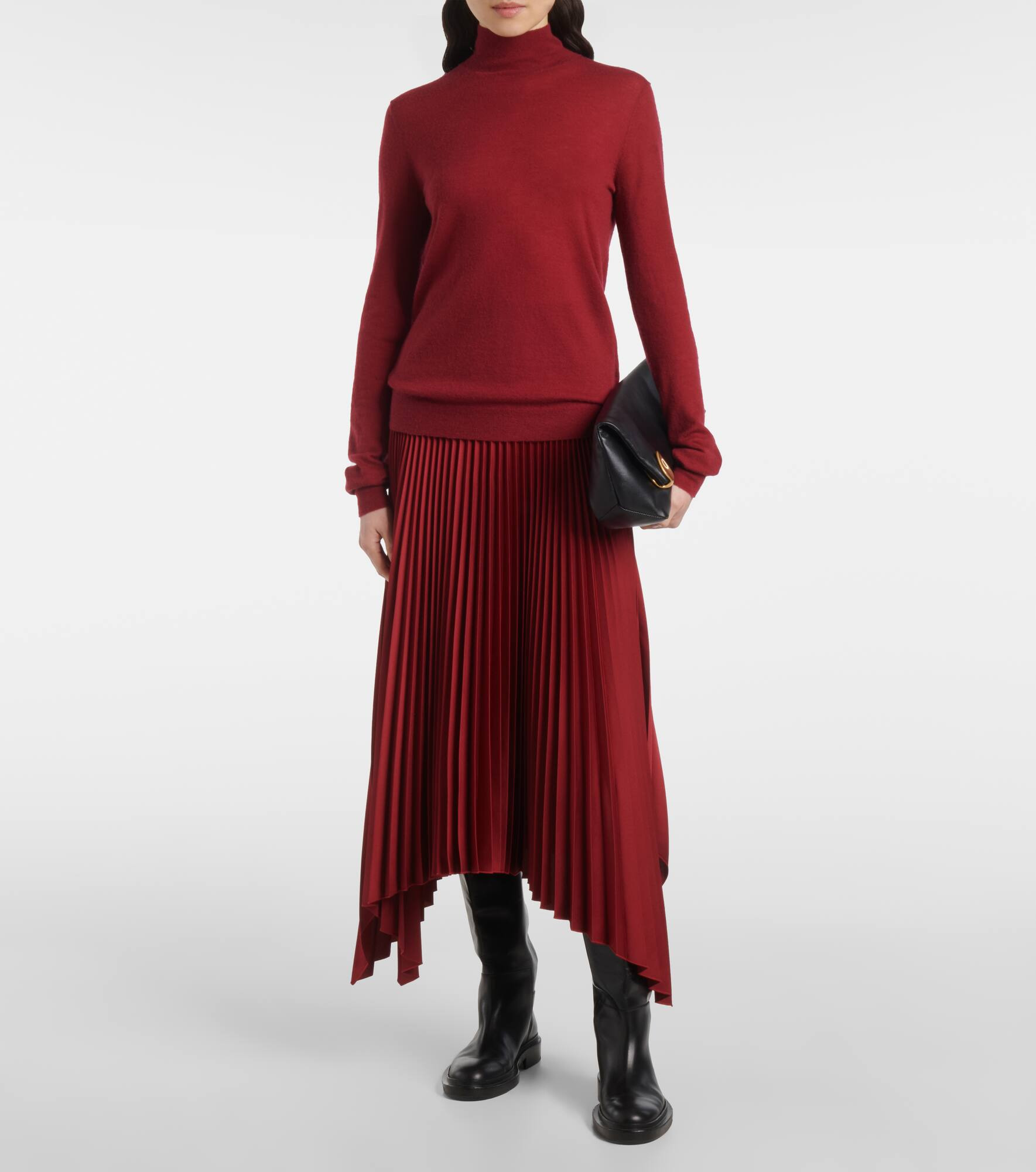Ade plissé crêpe midi skirt - 2