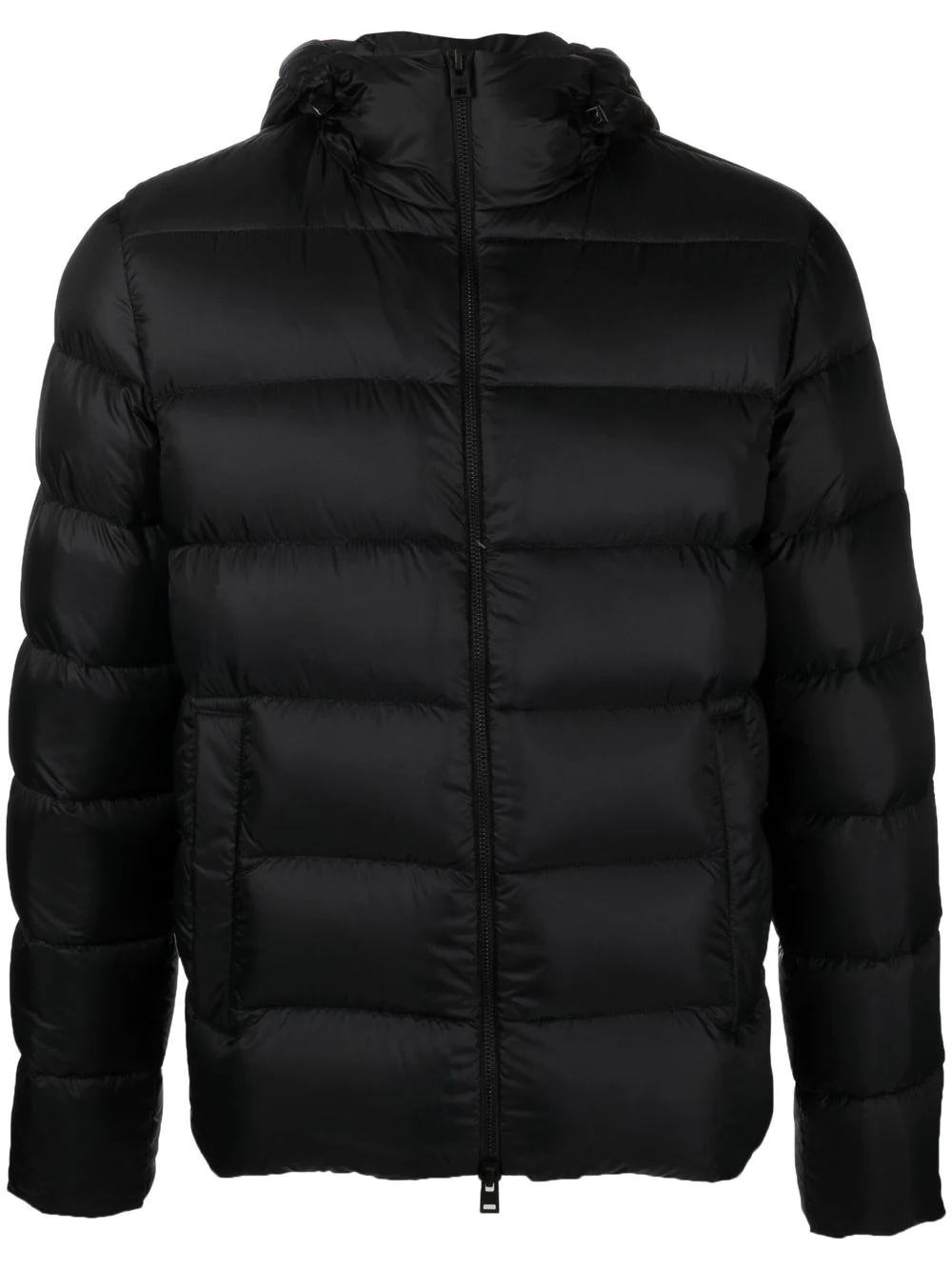 hooded zip-up puffer jacket - 1