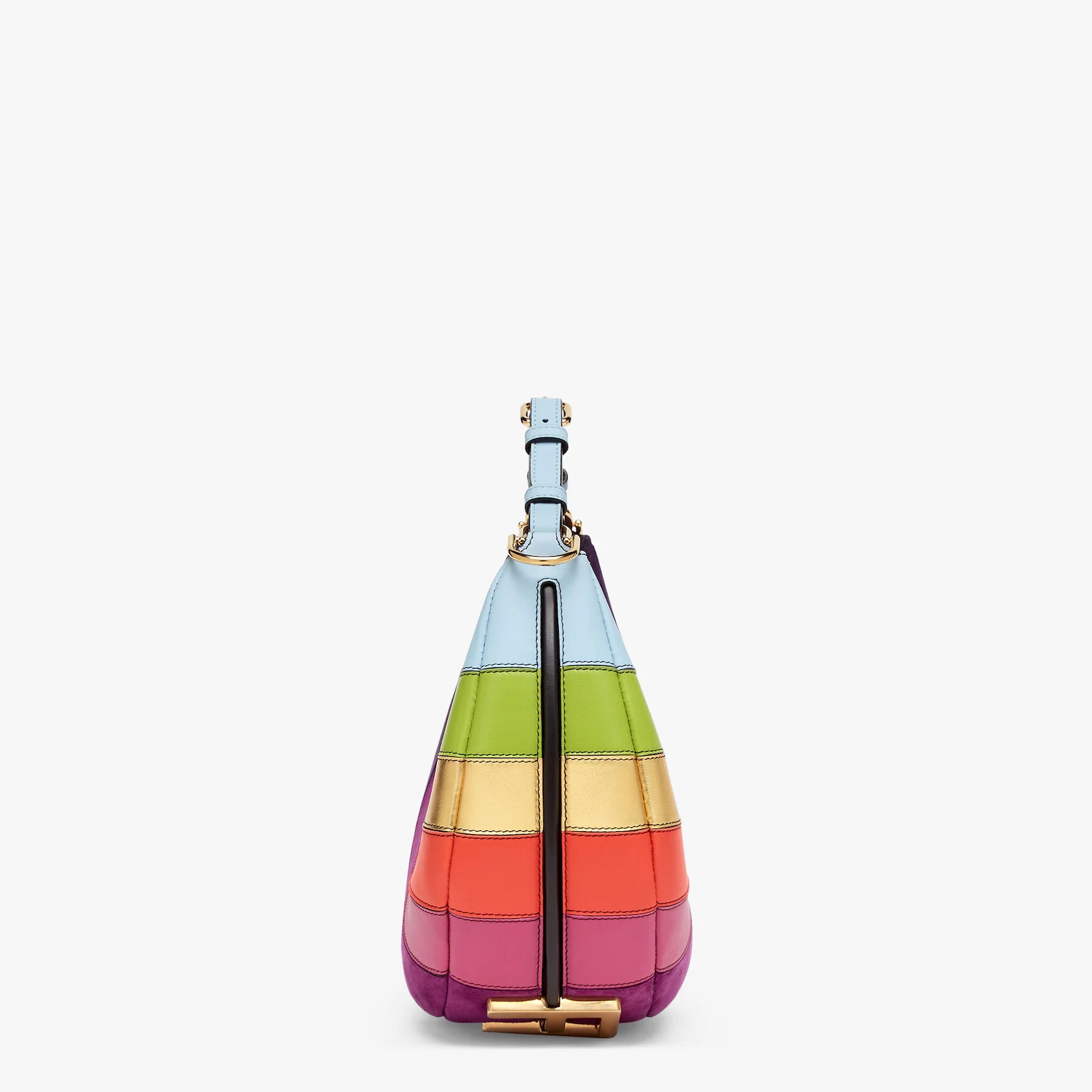 Leather bag with multicolor inlay - 4