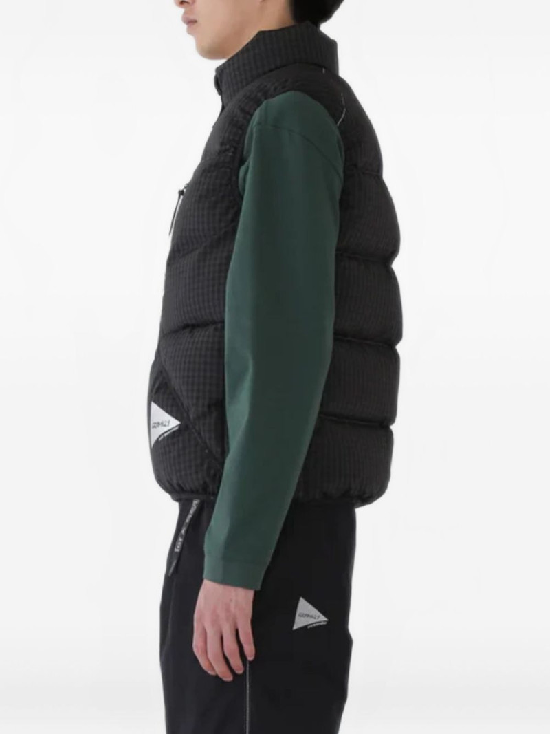 gadded gingham-pattern gilet 4