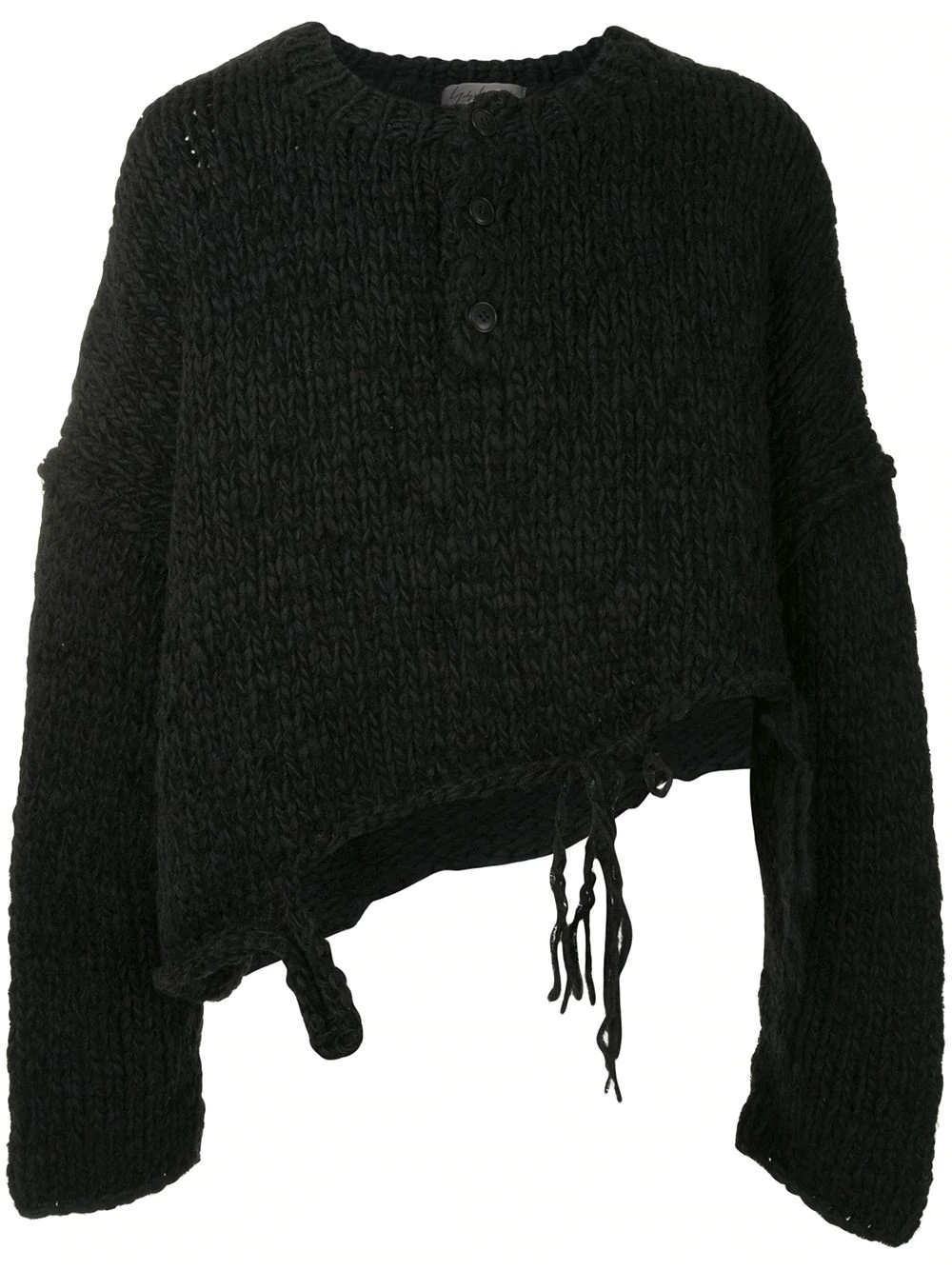 Destroyed Henley sweater - 1