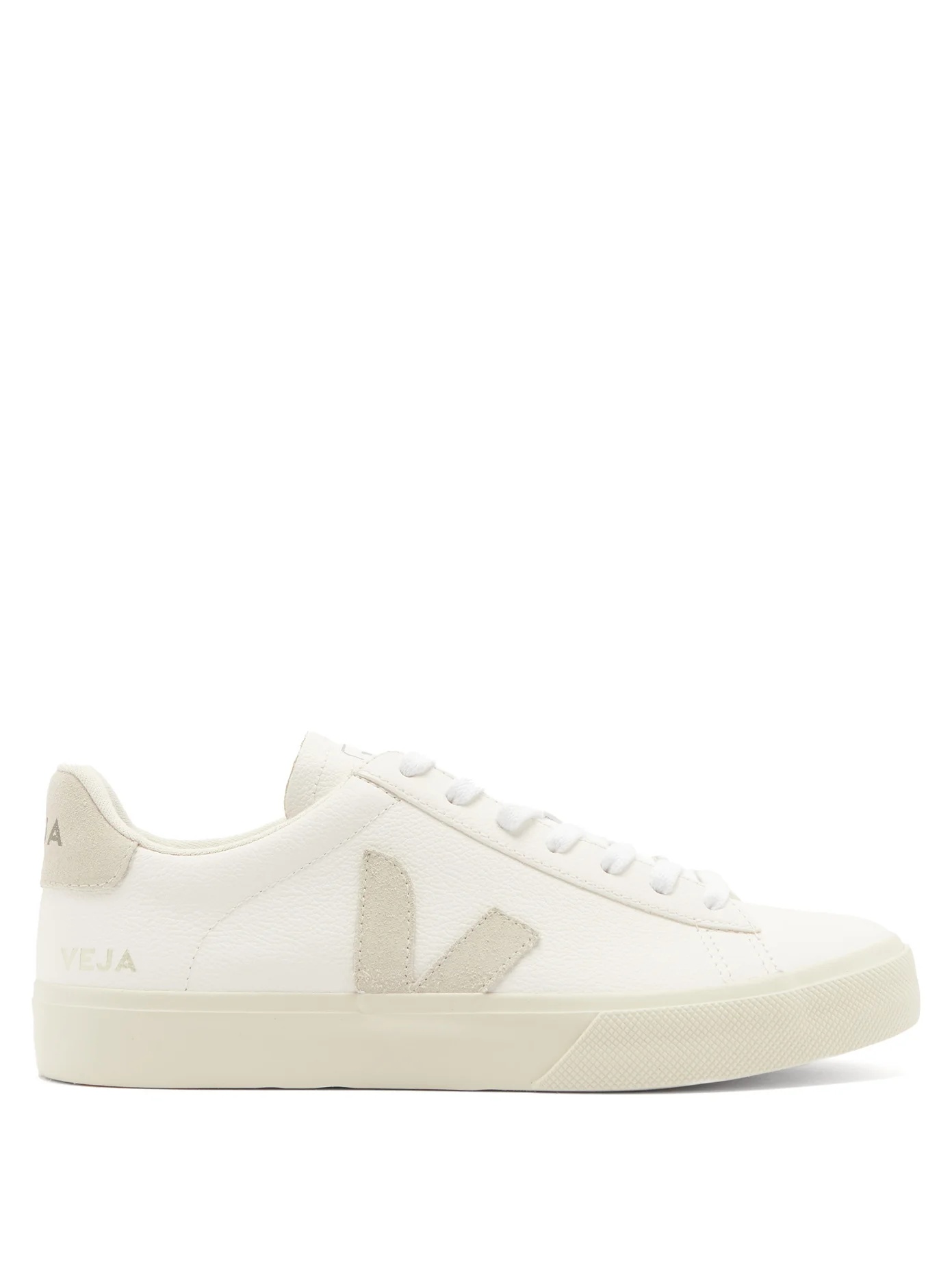 Campo V-logo leather trainers - 1