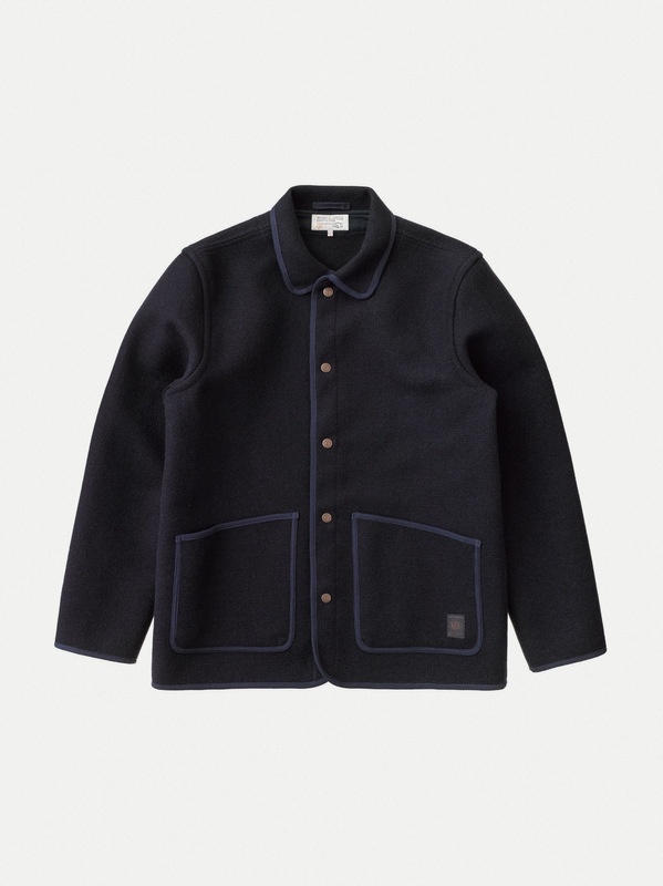 Fred Cloth Jacket Navy - 1