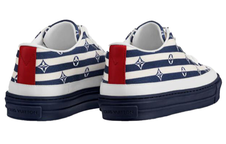 (WMNS) LOUIS VUITTON Stellar Sneakers 'White Navy' 1A7U57 - 4