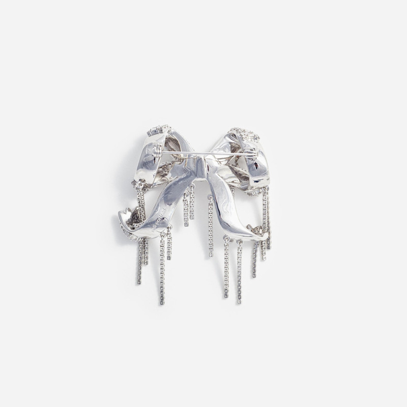 self-portrait Crystal Embellished Bow Brooch outlook