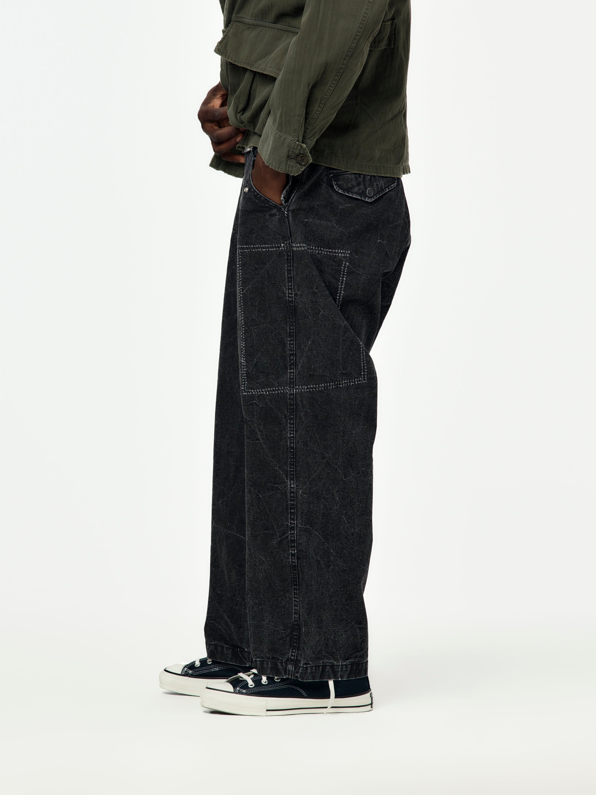 M-51 CUSTOM PANTS (BLACK) - 2